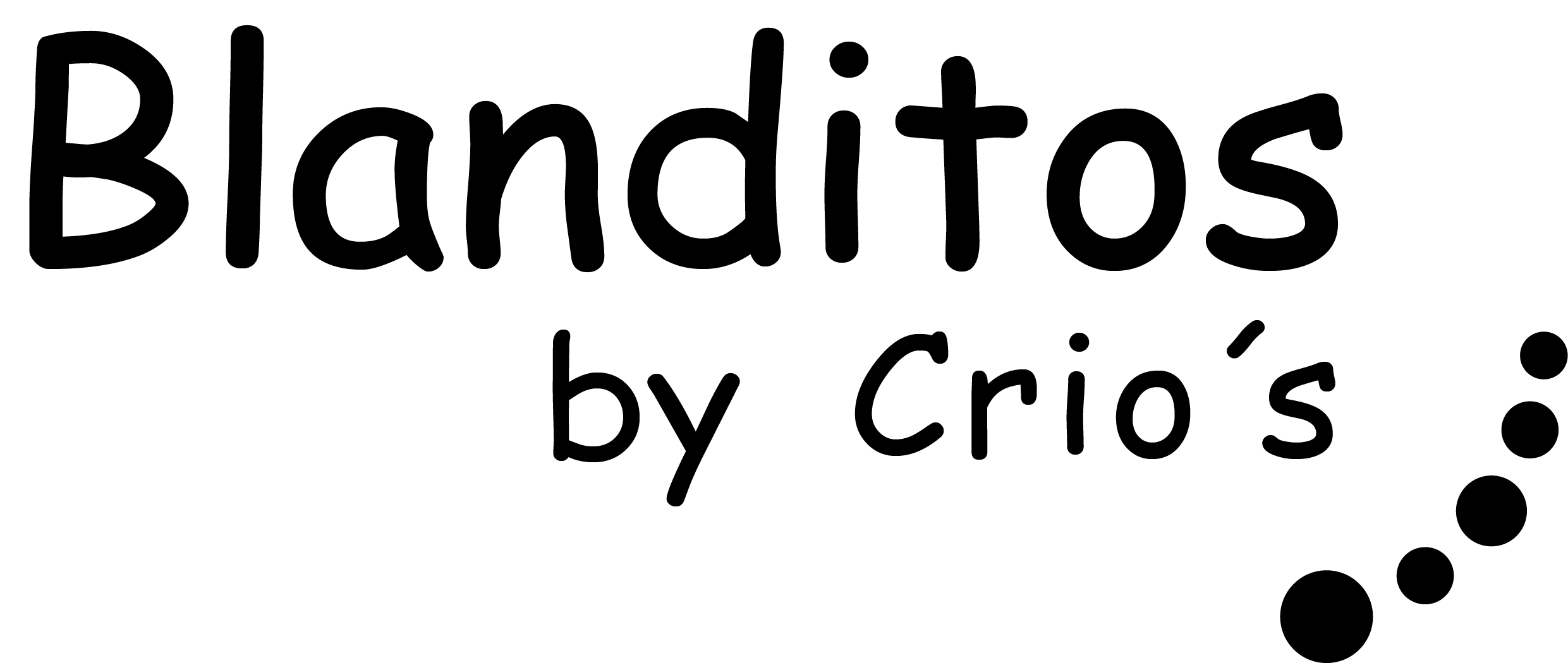 LOGO BLANDITOS NEGRO