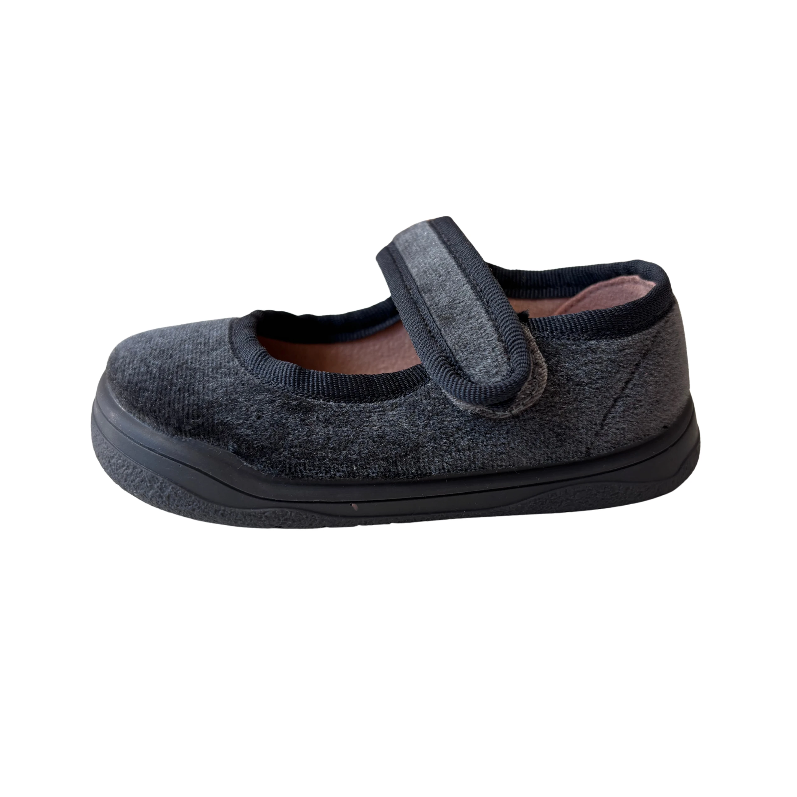 10 Zapy mercedes terciopelo gris - Imagen 1