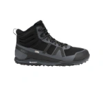 Bota Xero Shoes Scrambler Mid II WP de hombre en negro y gris, vista lateral, con suela Michelin y cordones negros