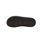 Suela de la bota militar Omega negro de Beflamboyant vista desde abajo, de goma oscura con dibujo antideslizante
