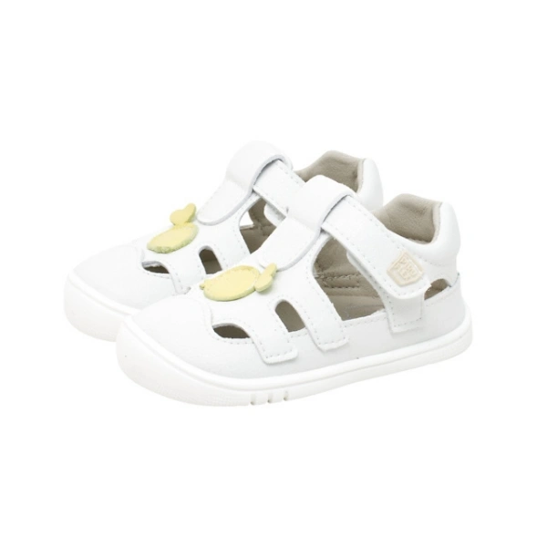 Piruflex sandalia bebé blanco / azul