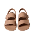 Sandalias waterproof Aruba Mini de Muris en rosa, vista frontal del par con dos tiras de velcro y talonera