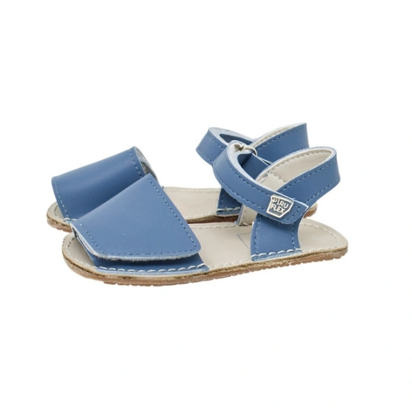 Piruflex sandalia Menorquina piel azul