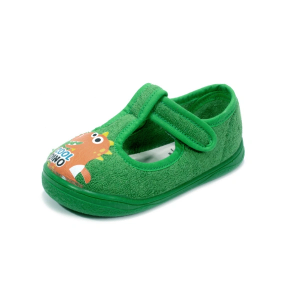 Zapy zapatilla de casa dino verde