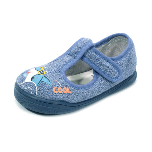 Zapy zapatilla de casa tiburón Azul