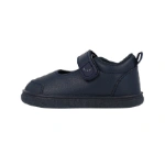Blanditos Rio Cole Marino, merceditas infantil azul marino de piel sintética con tira de velcro, vista lateral