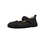 Blanditos Hadas Cole Marino, merceditas de piel azul marino con velcro y suela negra, vista lateral en tres cuartos