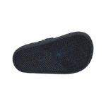 Suela del zapato infantil Blanditos Xhipo Marino en goma azul marino con dibujo de rayas y relieve de puntos