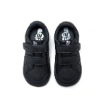 Zapatillas infantiles Mustang Free Murri Marino vistas desde arriba, con dos tiras de velcro y plantilla con logo